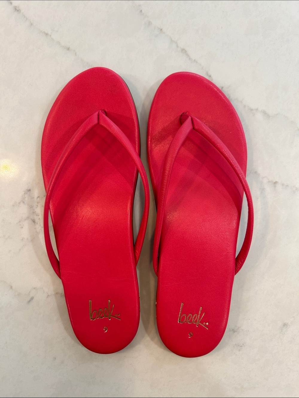 beek hot pink Women's sunbeam Flip Flop Sandals